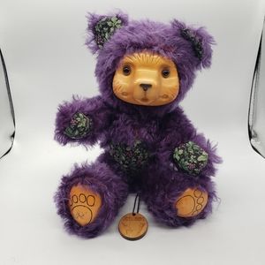 Robert Raikes Purple Mohair Bear "Suzy de Vine"